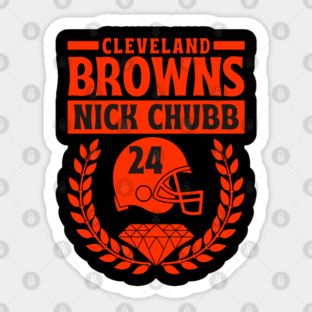 Cleveland Browns 24 Nick Chubb American Football Sticker by Astronaut.co